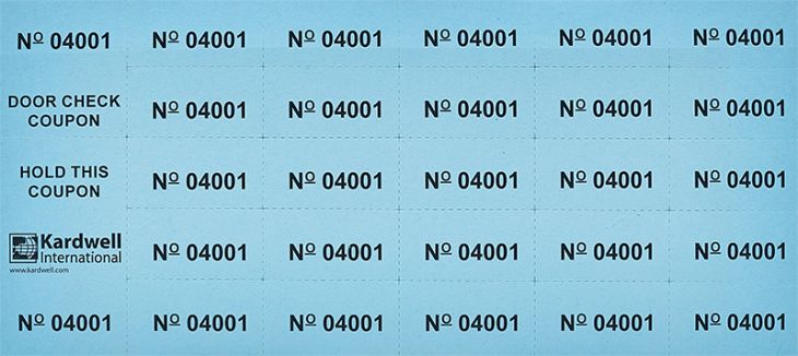 Blue Auction Tickets main image